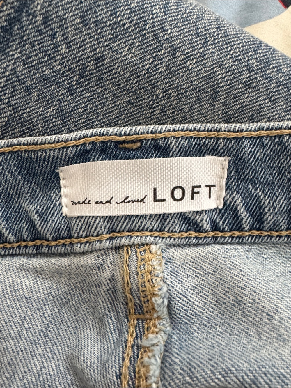 LOFT the 90s straight light Blue Jeans - Picture 7 of 8